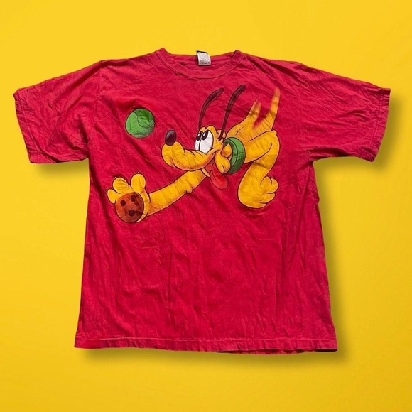Vintage Red Goofy Wrap Around Tee - Picture 1 of 6